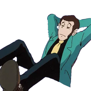 🌳 Arsène Lupin III Lupin the 3rd lupin, anime, entspannend, cartoon, cool telegram sticker