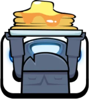🥞 crêpes, nourriture, robot, petit-déjeuner, dessin animé telegram sticker