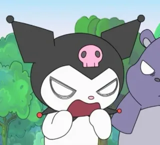 🖤 Kuromi Anime, Kuromi, Desenho animado whatsapp sticker