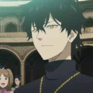 💛 Yuno Black Clover Anime, Black Clover, Yuno, Personagem, Mangá telegram sticker