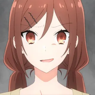 🍥 Hori Kyouko Horimiya Anime, Garota, Hori, Kyoko, Horimiya, Desenho animado, Personagem telegram sticker