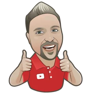 👍 Duim omhoog, Cartoon, Avatar, Positief, Like, Goedkeuring telegram sticker