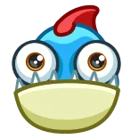 😳 만화, 괴물, 캐릭터, 웃긴, 이빨, 눈 telegram sticker