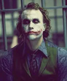 😕 Joker The Dark Knight méchant, DC Comics, criminel, clown, chaos telegram sticker