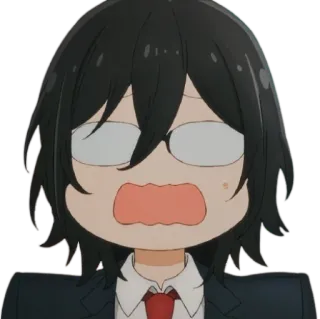 😨 Anime, Schockiert, Überrascht, Gesicht, Ausdruck, Cartoon telegram sticker