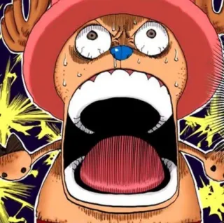 😱 Tony Tony Chopper One Piece Anime, Cartoon, Reaktion, One Piece, Tony Tony Chopper, Shonen telegram sticker