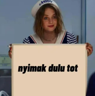 🔭 nyimak dulu tot meme, funny, phrase telegram sticker