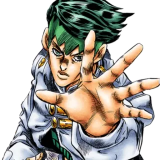 🌟 Rohan Kishibe JoJo's Bizarre Adventure Manga, Anime, Personnage, JoJo's Bizarre Adventure, Rohan Kishibe, Pose telegram sticker