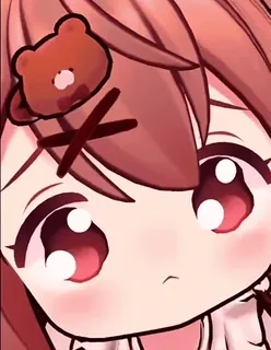🐻 anime meisje, schattig, kawaii, cartoon, sticker telegram sticker