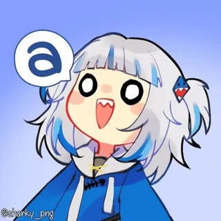 😱 Gawr Gura Hololive a whatsapp sticker