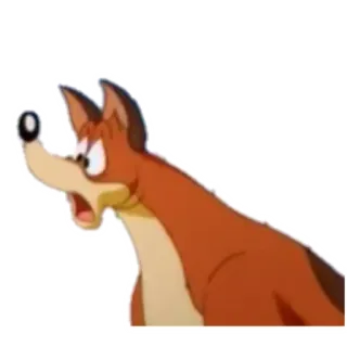 😨 cane, cartone animato, espressione, adesivo telegram sticker