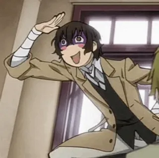 📺 Dazai Osamu Bungou Stray Dogs Animé, Manga, Drôle, Personnage, Dazai, Bungou Stray Dogs, Comédie telegram sticker
