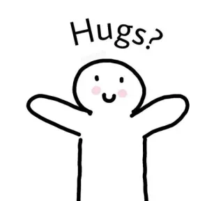 🙄 Hugs? hugs, cute, simple, friendly, love telegram sticker