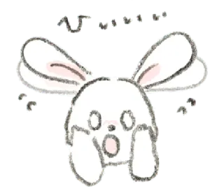 🐁 ぴえん coelho, fofo, chocado, japonês, chorando whatsapp sticker