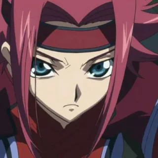 🔗 Kallen Stadtfeld Code Geass Anime, Kallen Stadtfeld, Code Geass, cabelo ruivo, garota anime telegram sticker