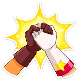 🤝 soquinho, amizade, trabalho em equipe, colaboração, desenho animado, acordo telegram sticker
