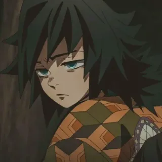 😒 Giyu Tomioka Demon Slayer Anime, Manga, Demon Slayer, Giyu Tomioka, Charakter, Illustration whatsapp sticker