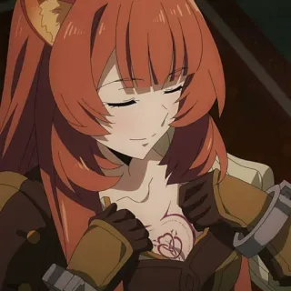😊 Raphtalia The Rising of the Shield Hero anime, ragazza, sorriso, fantasy, personaggio telegram sticker