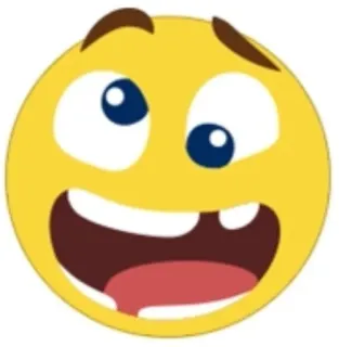 🤩 Emoji, Smiley, Faccia, Cartone animato, Felice telegram sticker