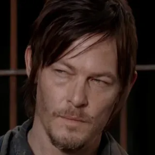 😒 Daryl Dixon The Walking Dead Daryl Dixon, The Walking Dead, Norman Reedus, Personagem, Série de TV telegram sticker