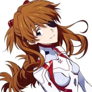 ❤️ Asuka Langley Soryu Neon Genesis Evangelion Anime, Eva, Pilot, Gadis, Karakter telegram sticker