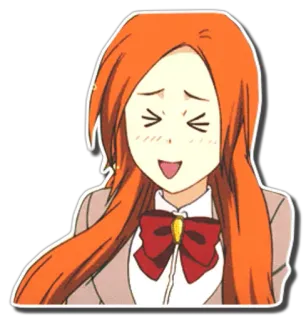 😆 Orihime Inoue Bleach anime, Bleach, Orihime, Inoue, cartoon, sticker telegram sticker