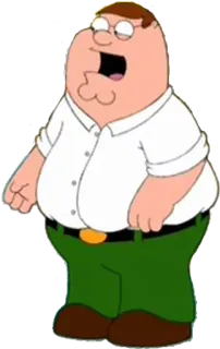 😃 Peter Griffin Family Guy 卡通, 喜剧, 动画, 角色, 彼得·格里芬 telegram sticker