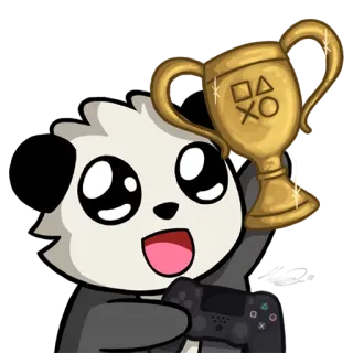 Bahroo Panda Emote telegram stickers