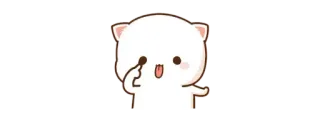 🫖 lucu, kartun, kucing, jari tengah, kasar telegram sticker