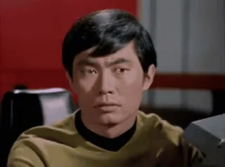 😳 Hikaru Sulu Star Trek สตาร์ เทรค, ซูลู, ฮิคารุ, กัปตัน, ไซไฟ telegram sticker