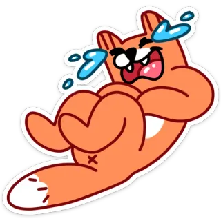 😂 cartoon, crying, sad, emotion, animal, tears telegram sticker
