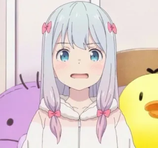 😧 Izumi Sagiri Eromanga Sensei アニメ, マンガ, 和泉紗霧, エロマンガ先生, 可愛い, 女の子, 漫画 telegram sticker