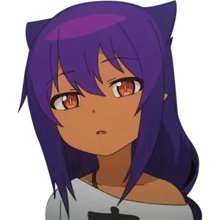 😑 Anime, Kartun, Gadis kucing, Lucu, Karakter telegram sticker