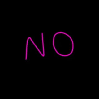 ❌ NO 부정적, 금지, 정지, 거부 telegram sticker