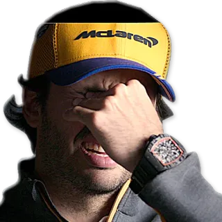 🙈 deportes, atleta, automovilismo, carreras, McLaren, piloto whatsapp sticker