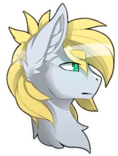 😐 poni, kartun, hewan, fantasi, gambar, stiker telegram sticker