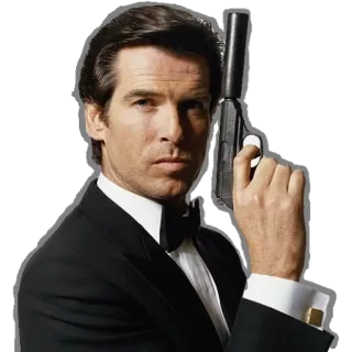 👤 James Bond สายลับ, ปืน, สูท, สายลับ, เจมส์ บอนด์, 007 telegram sticker