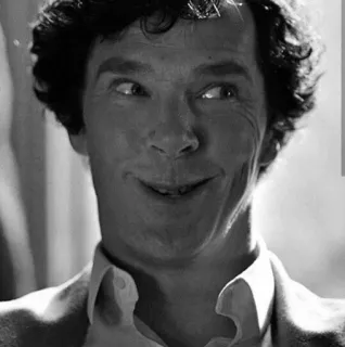 😂 Sherlock Holmes 神探夏洛克, 本尼迪克特·康伯巴奇, 角色, 演员, 电视剧, BBC whatsapp sticker
