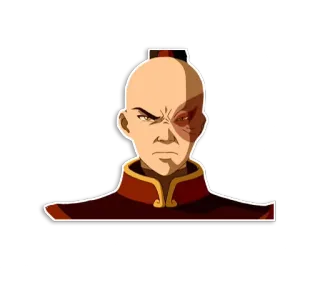 😡 Zuko Avatar: The Last Airbender zuko, señor del fuego, avatar, animado, personaje whatsapp sticker