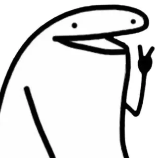 ✌️ người que, biểu tượng hòa bình, phim hoạt hình, bản vẽ telegram sticker