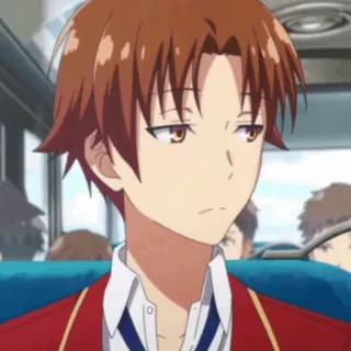 ✨ Ayanokoji Kiyotaka Classroom of the Elite Anime, Scuola, Ragazzo, Studente, Aula telegram sticker