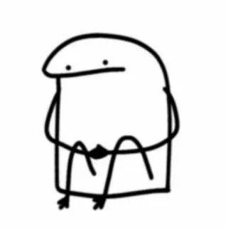💭 stick figure, minimalist, florkofcows, doodle, cartoon telegram sticker