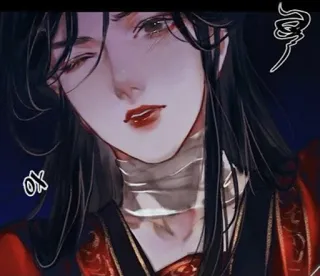 🥴 OK 男人, 帅, 脸, 眼睛, 嘴唇, 红色 telegram sticker
