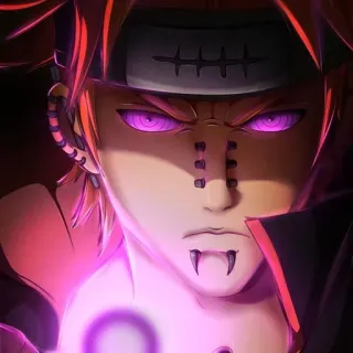 ☠️ Pain Naruto anime, naruto, pain, akatsuki, ninja, anime character telegram sticker