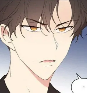 😡 Anime, Uomo, Cartone animato, Personaggio, Serio, Espressione telegram sticker