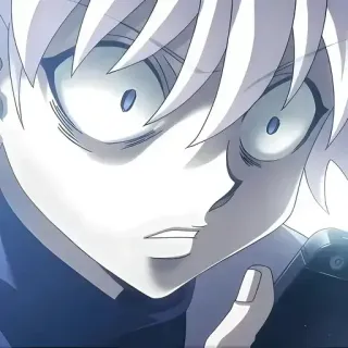😨 Killua Zoldyck Hunter x Hunter anime, killua, hunter, zoldyck, angry telegram sticker