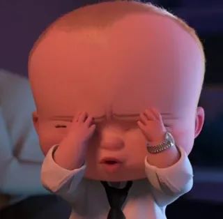 🙈 Boss Baby The Boss Baby bebê, terno, filme, desenho animado, o poderoso chefinho telegram sticker