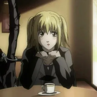 📓 Misa Amane Death Note Аниме, Манга, Девушка, Блондинка, Мило telegram sticker