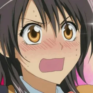 🍂 Anime, Wanita, Kaget, Malu, Karakter, Maid-Sama telegram sticker