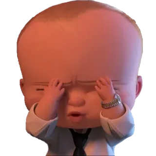 😰 Boss Baby The Boss Baby boss baby, baby, cartoon, movie, dreamworks, funny telegram sticker
